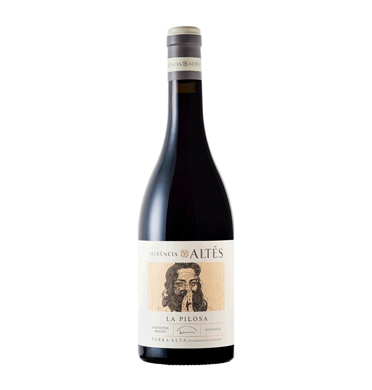 Bouteille de vin rouge crianza La Pilosa 2017, appellation Terra Alta de bodegas Herencia Altes