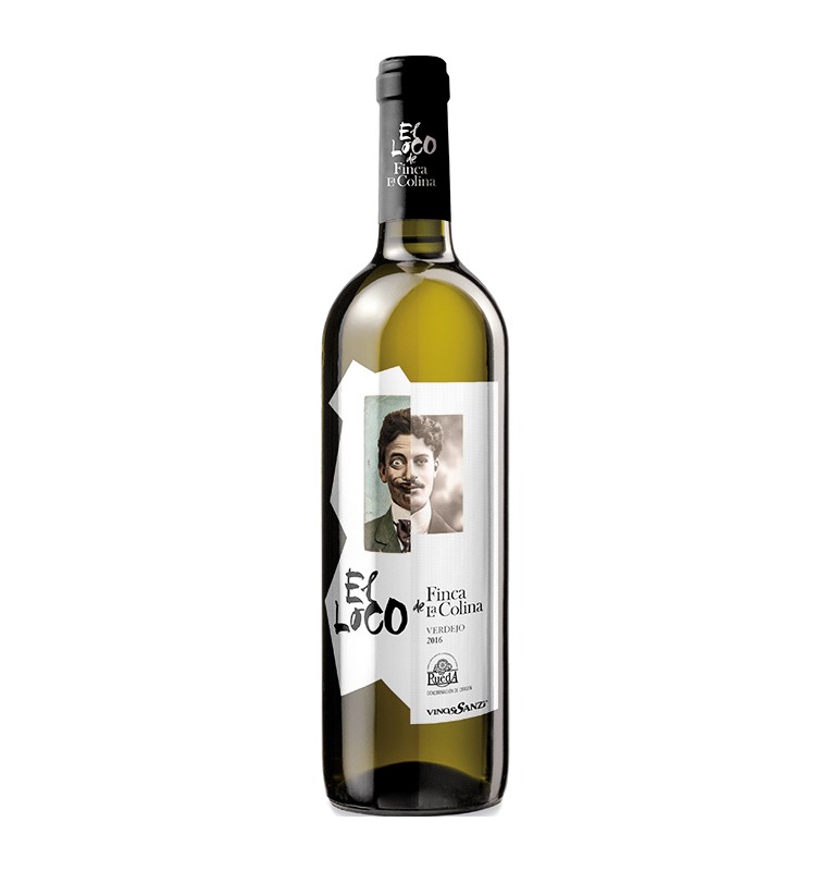 Bouteille de vin blanc El Loco de Finca la Colina 2018, appellation Rueda de bodegas Vinos Sanz