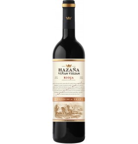 Bouteille de vin rouge espagnol Hazana vinas vierjas de Bodegas Abanico, AOC Rioja