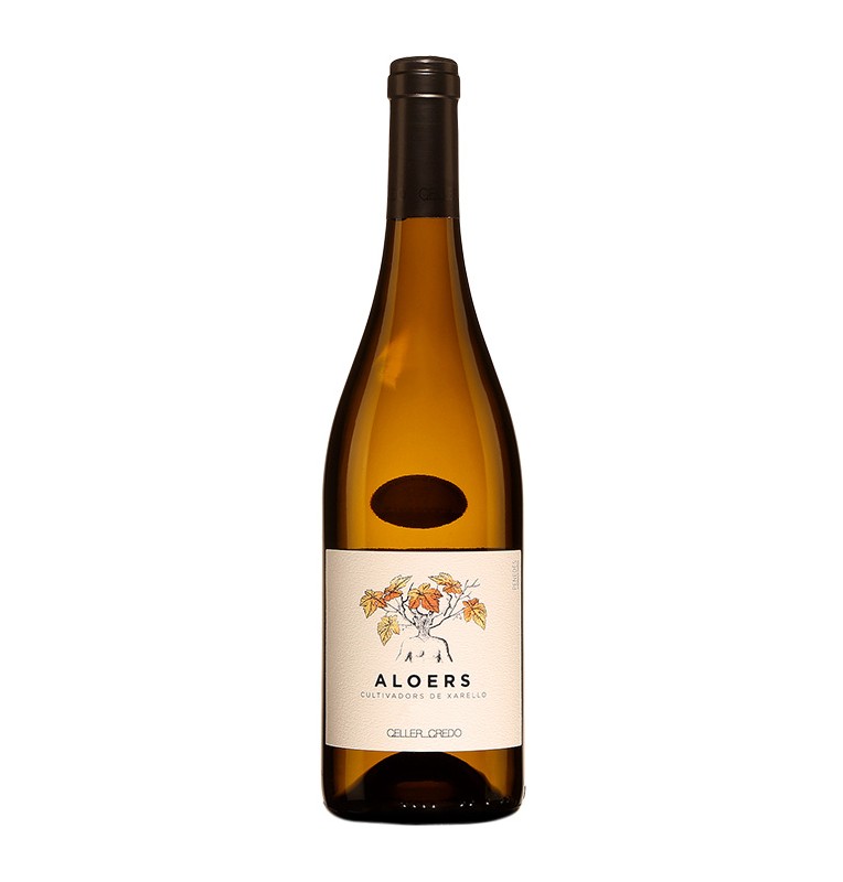 Bouteille de vin blanc Aloers 2018 de Celler Credo