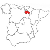 Localisation de l'appellation Rioja (Espagne)